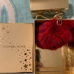 Michael Kors fur bag charm
